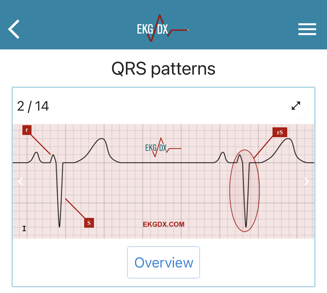 qrs*° EKGDX - The new era of EKG learning